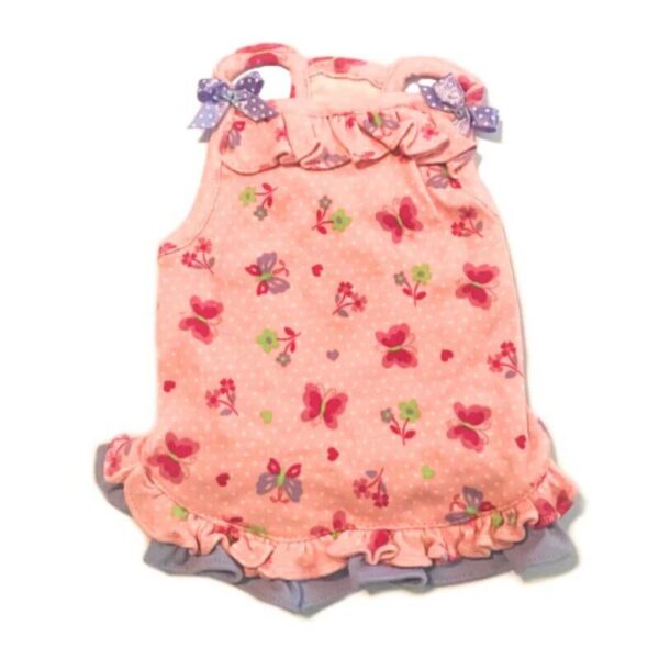 Butterfly Dots Ruffle Tank Dress
