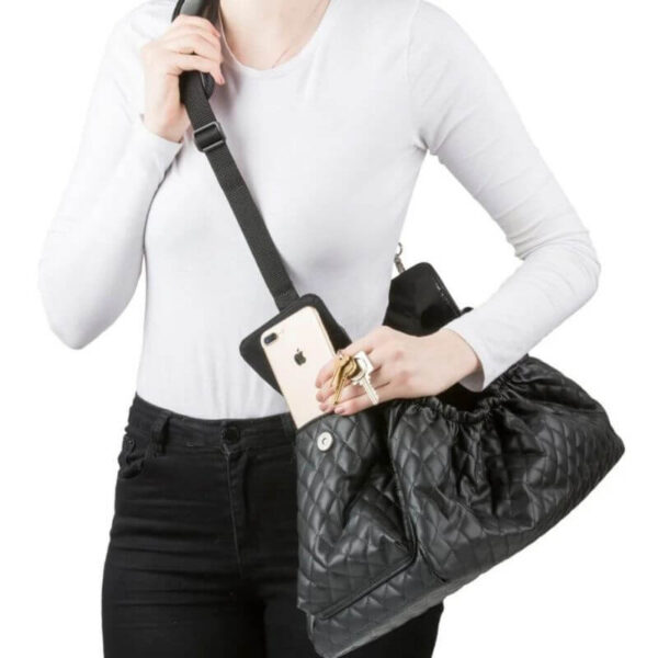 Gigi Sling - Black Quilted
