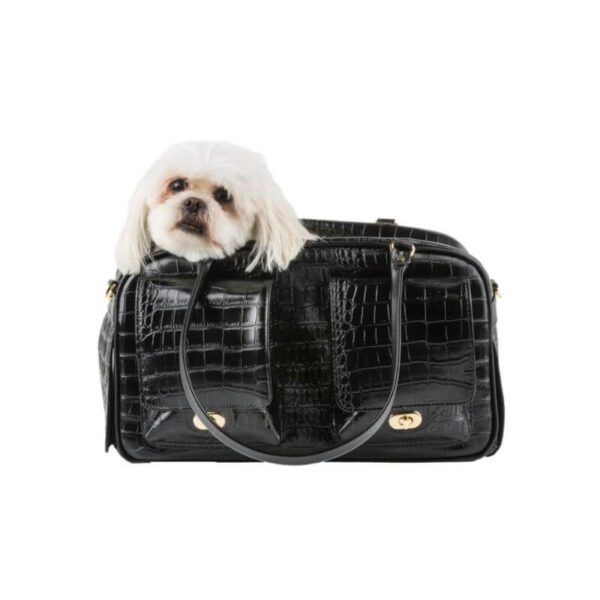 Marlee - Black Croco Carrier