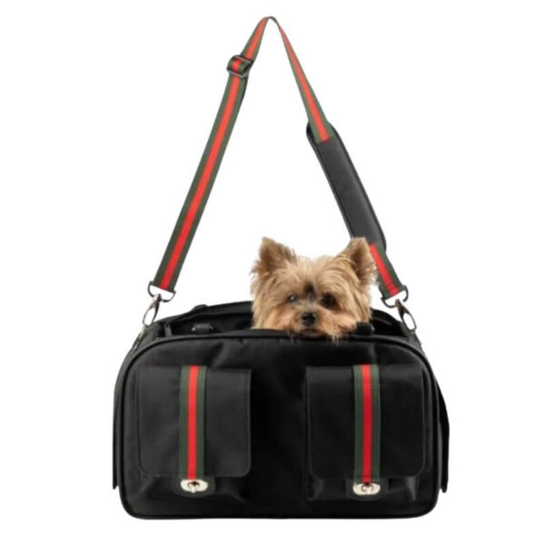Marlee - Black with Stripe Carrier