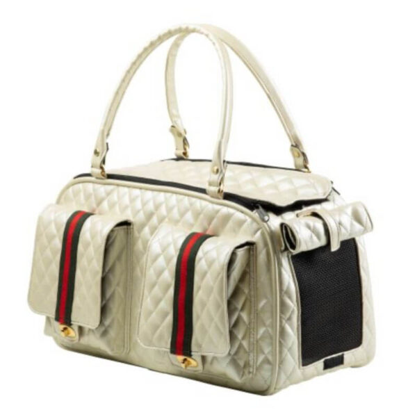 Marlee - Ivory Quilted with Stripe Carrier