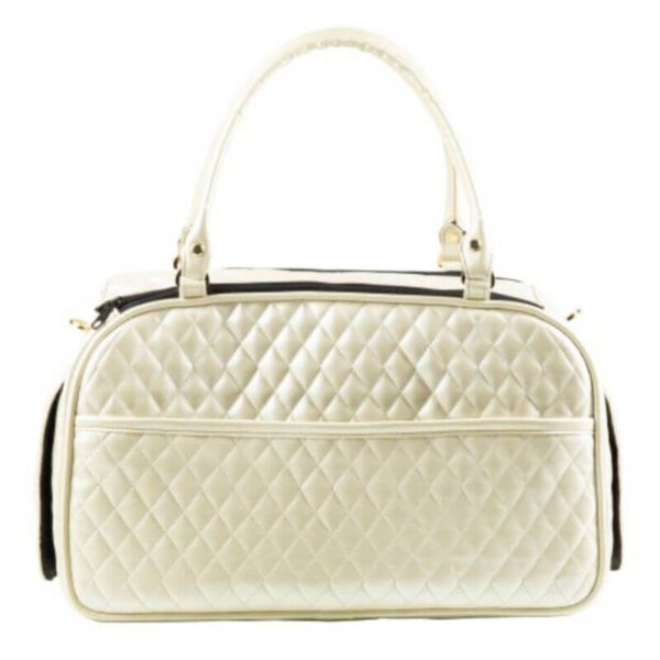Marlee - Ivory Quilted with Stripe Carrier