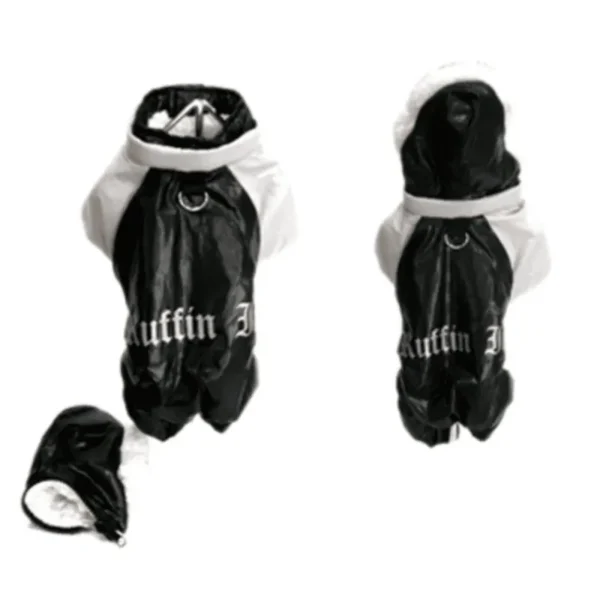 Black Ruffin It Dog Snowsuit