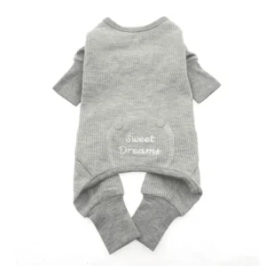 Gray Sweet Dreams Thermal Dog Pajamas