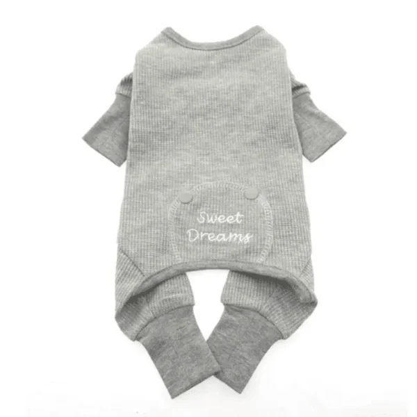 Gray Sweet Dreams Thermal Dog Pajamas