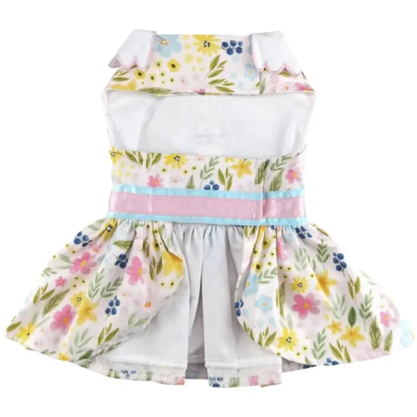 Pastel Meadow Dog Dress w/ Leash
