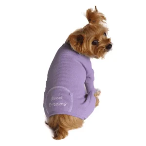 Lilac Sweet Dreams Thermal Dog Pajamas