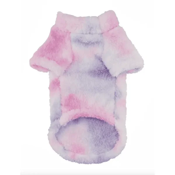 Tie Dye Pink & Purple Soft Plush Pullover