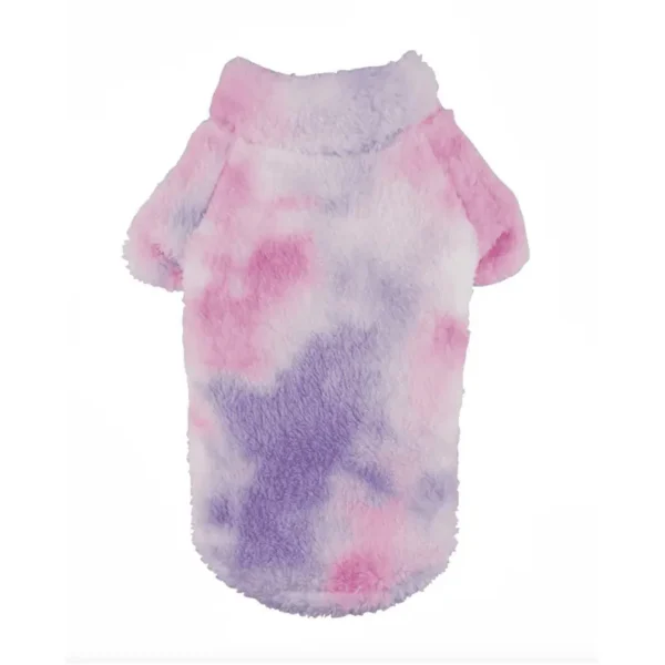 Tie Dye Pink & Purple Soft Plush Pullover
