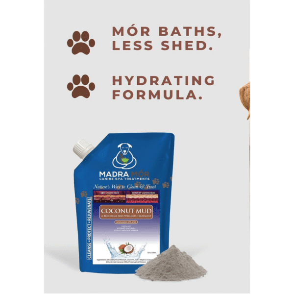 Coconut mud dog treatment. Hydrating Formula