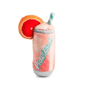 Pawloma Dog Toy – plush cocktail can squeaky toy for dogs