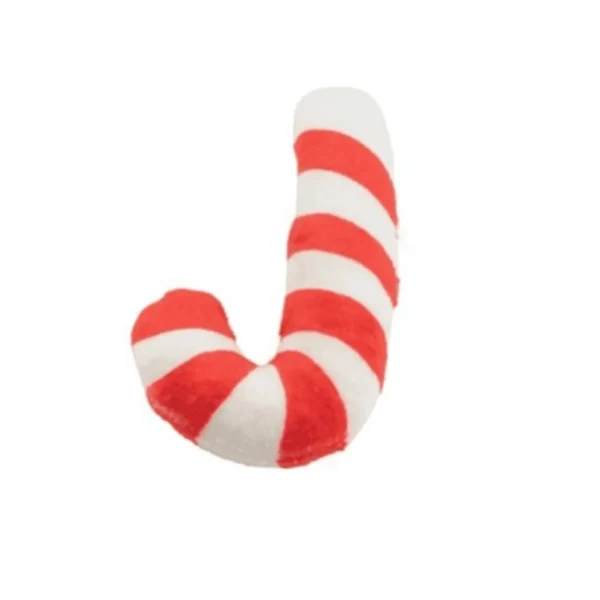 Puppermint Bark Activity House Dog Toy – plush candy cane mini toy
